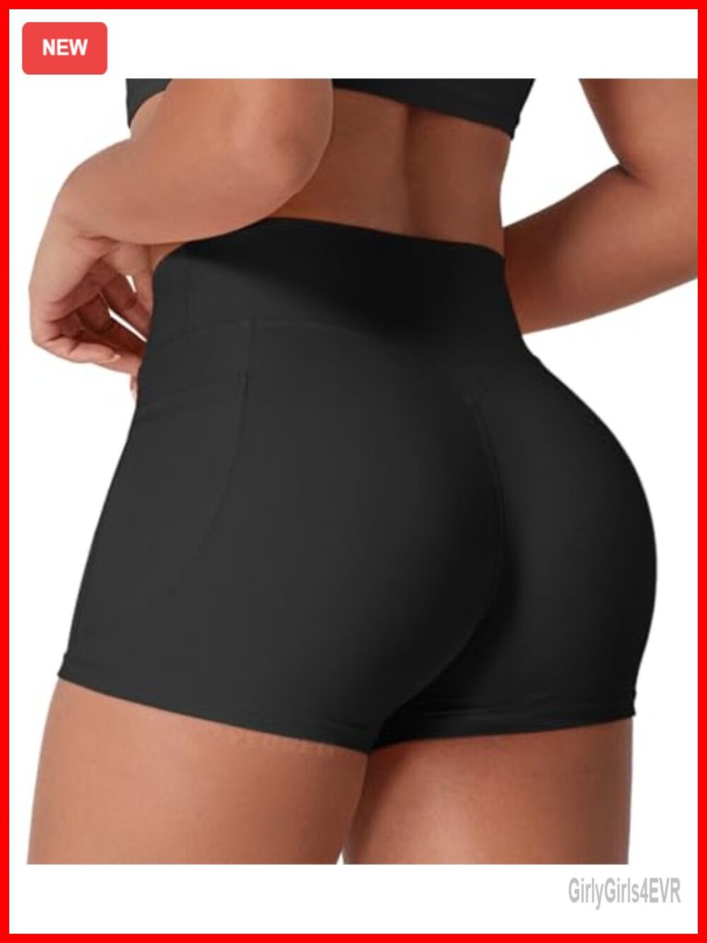 Low Rise Biker Shorts with Pockets 3.6" Gym Workout Shorts